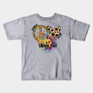 Peace Love Hippie Soul Kids T-Shirt